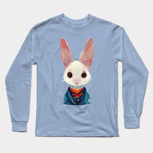 Cute Rabbit Portrait Long Sleeve T-Shirt